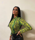 Body pitonato verde fluo