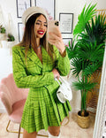 Completo Giacca Corta e Gonna Verde