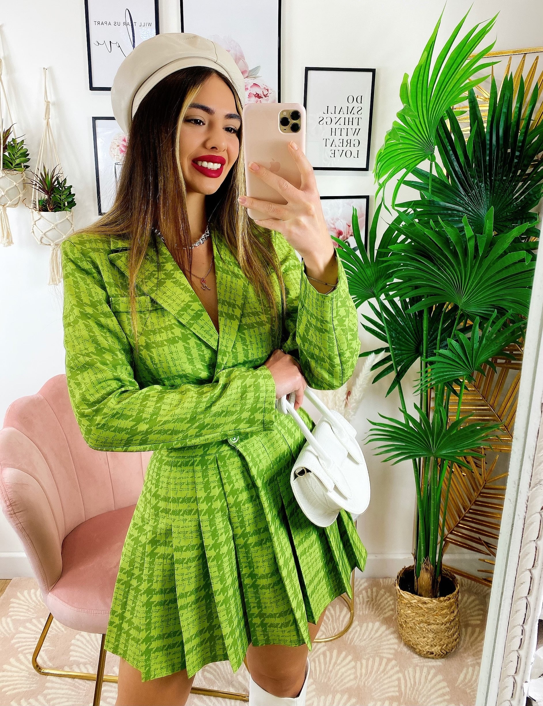 Completo Giacca Corta e Gonna Verde