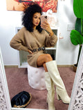 Abito in maglia Camel