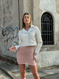 Chiodo bianco con lacci
