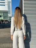 Completo Maglia e pantalone quality grigio polvere