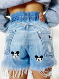 Short Levi’s Vintage con stampa topolino chiaro