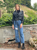 Giacca in eco pelle nera