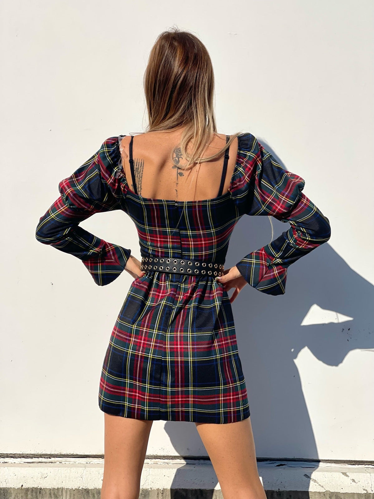 Abito scozzese base nero