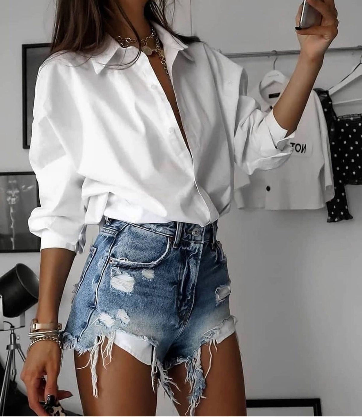 Camicia basic bianca