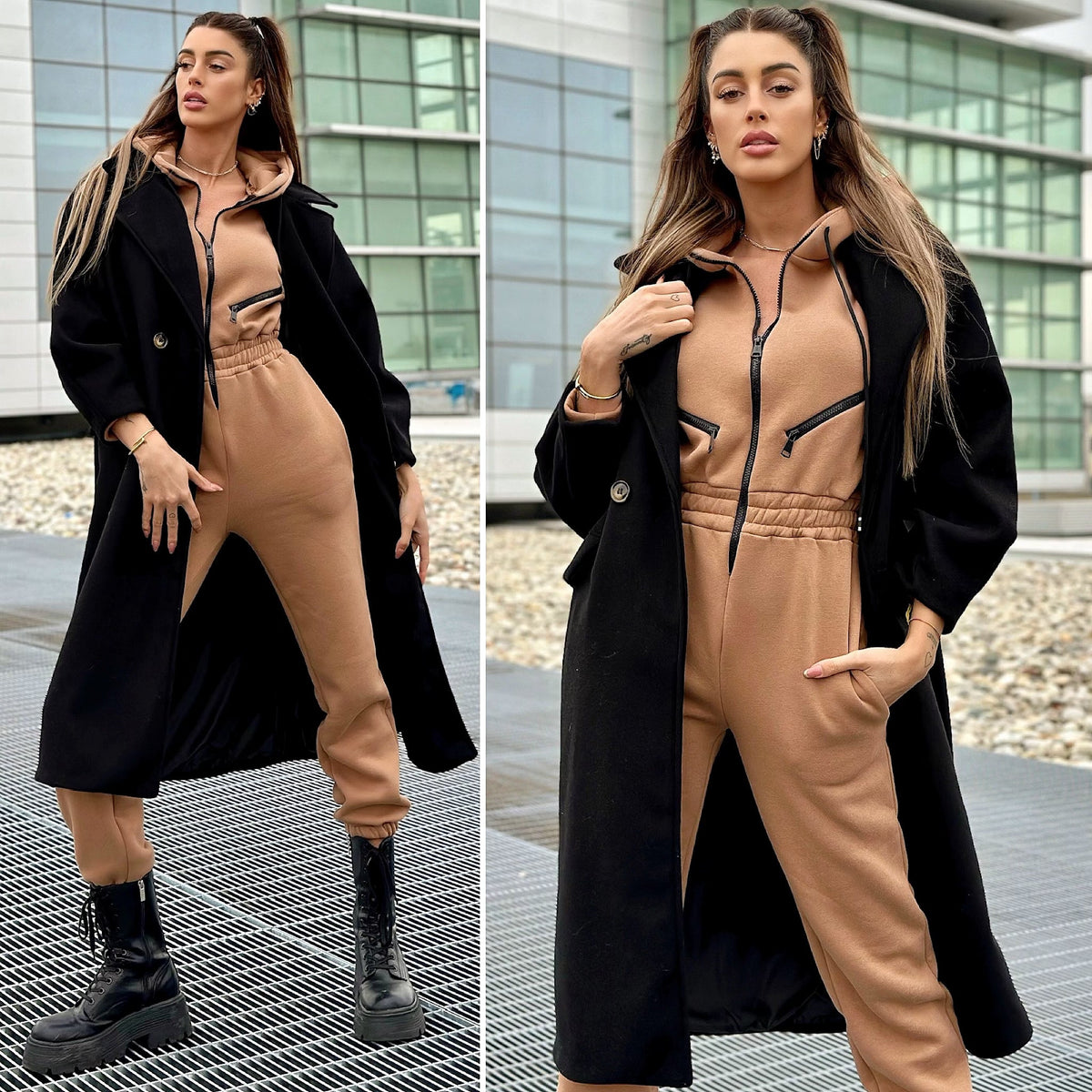 Cappotto over nero