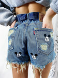 Short Levi’s Vintage con stampa topolino bagno medio