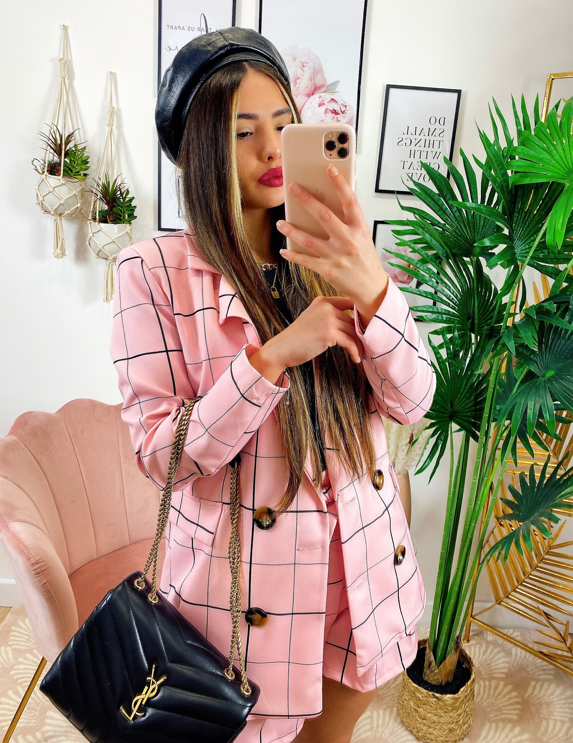 Completo Giacca e Short Rosa