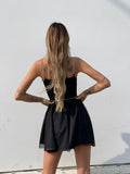 Abito corto in tulle nero