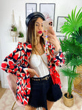Giacca con Cuori base nera