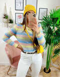 Maglioncino a righe Multicolor