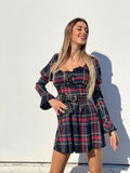 Abito scozzese base nero
