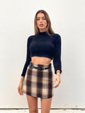 Gonna in tweed check brown