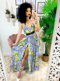 Dress Lungo con maxi spacco Lemon