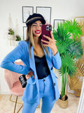 Completo giacca e pantalone carta da zucchero