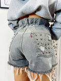 Short Levi’s Vintage con Borchie bagno grigio
