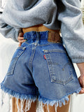 Short Levi’s Vintage bagno medio con strappi
