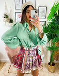 Camicia con borsetta Verde menta