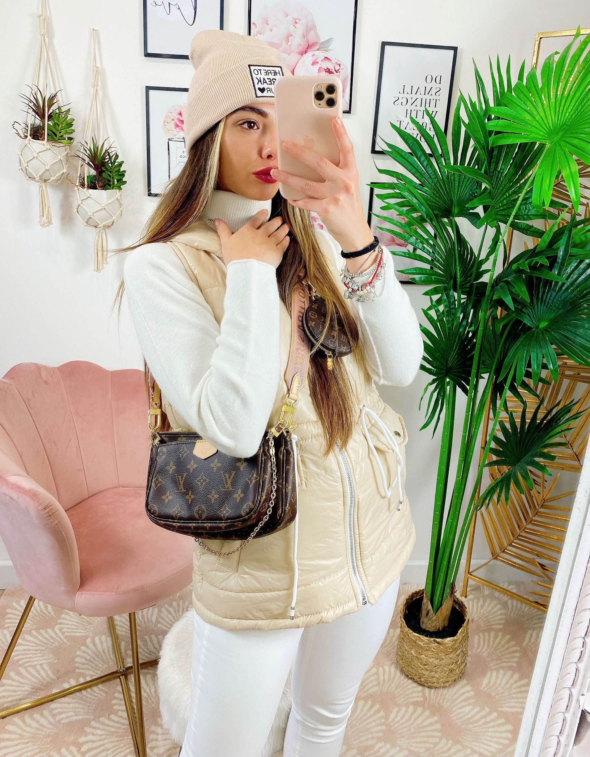 Bomberino smanicato Beige