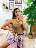 Short con Orsetti lilla