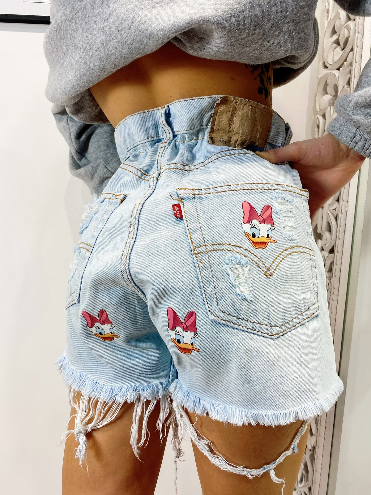 Short Levi’s Vintage con stampa Paperina bagno chiaro