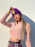 Cappello viola con C