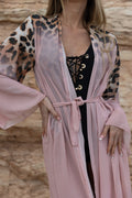 Kimono animalier rosa