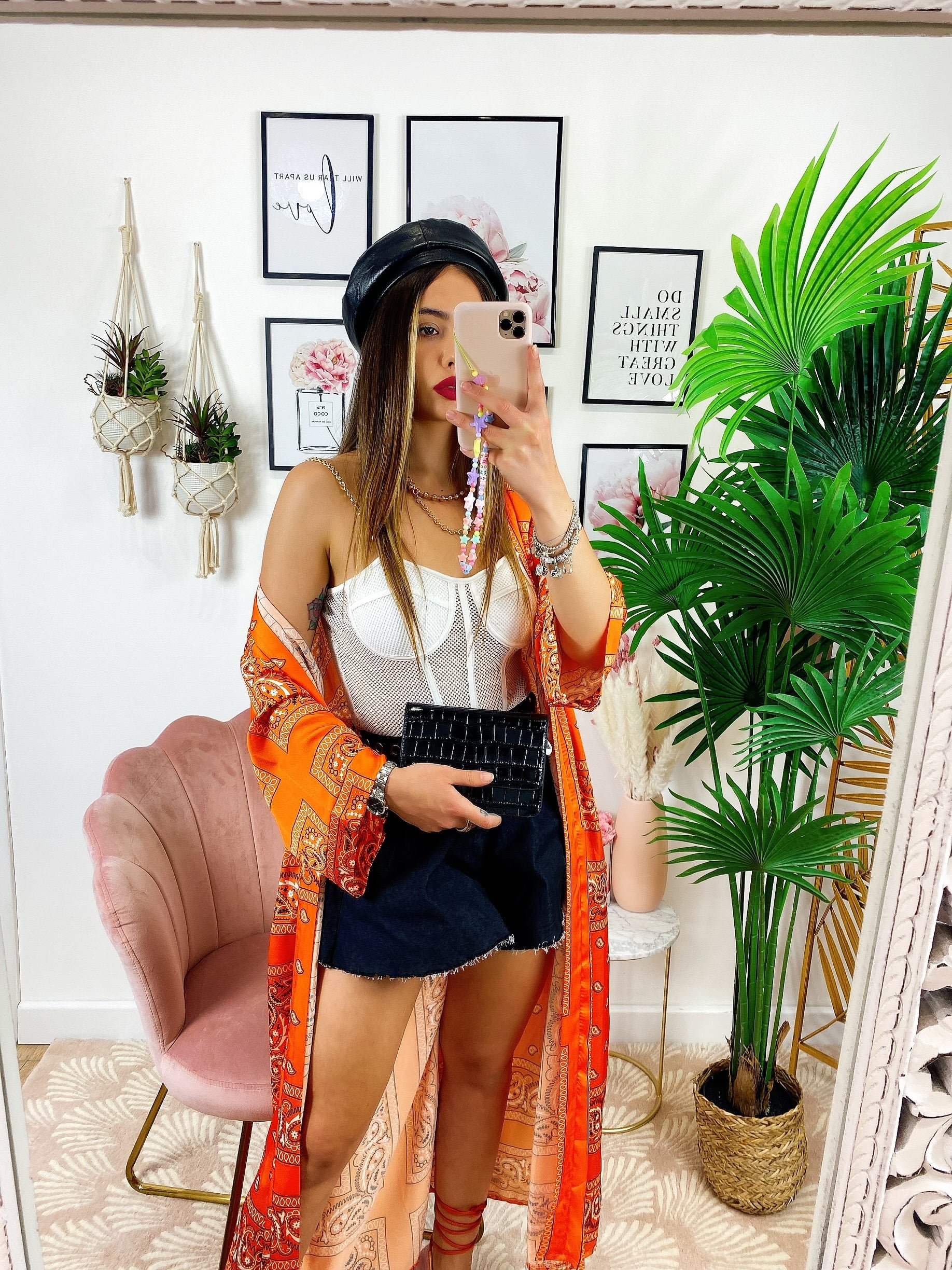 Kimono etnico Orange