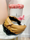 Cerchietto con nodo in eco pelle