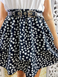 Gonna con balza e cuori