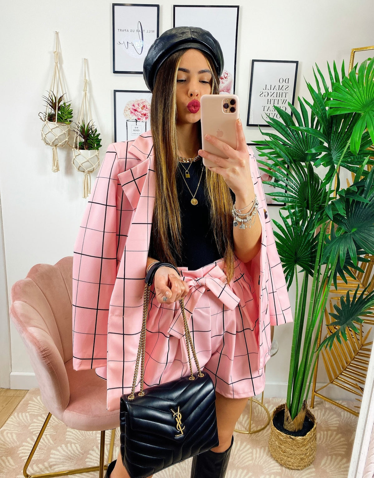 Completo Giacca e Short Rosa