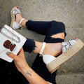 Espadrillas animalier white