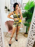 Completo Etnico Top e Short con catenina