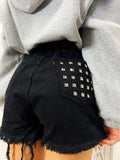 Short Levi’s Vintage nero con borchie