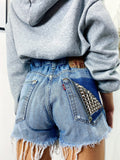 Short Levi’s Vintage bagno medio con borchie