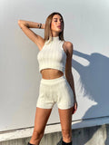 Completo a trecce bianco