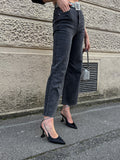 Sandali con strass nero