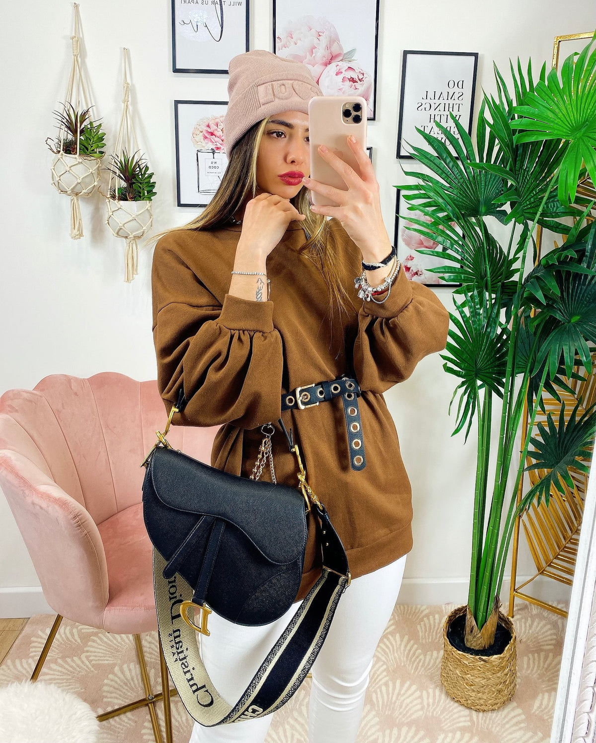 Maxi felpa easy camel