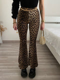 Pantalone a zampa animalier