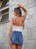 Body bianco con scollo