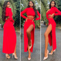 Completo rosso top e gonna Anastasia