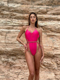 Body intero Fuxia con catena oro