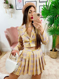Completo Giacca Corta e Gonna Giallo