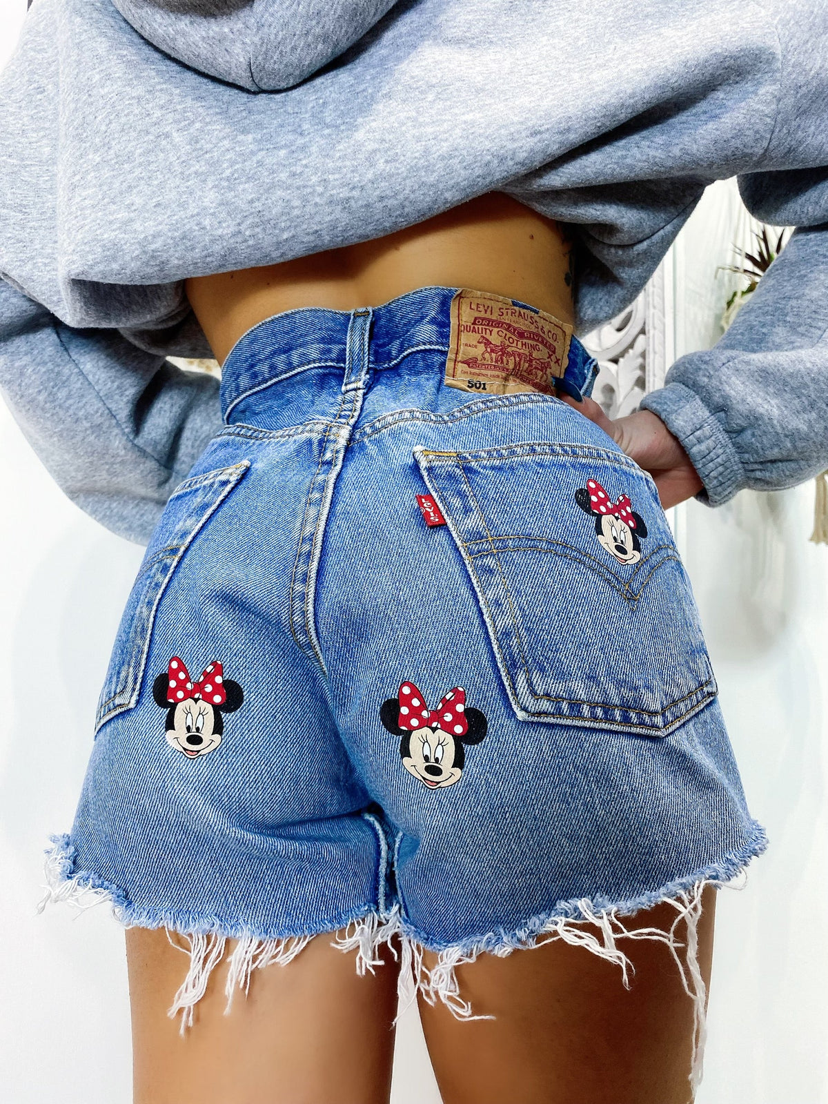Short Levi’s Vintage con stampa topolina bagno medio chiaro