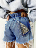Short Levi’s Vintage bagno medio con borchie