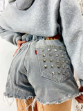 Levi’s Vintage grigio chiaro con borchie