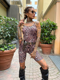 Tuta animalier schiena aperta