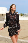 Completo camicia e short a pois