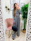 Completo pantalone e bluse  pied de poule